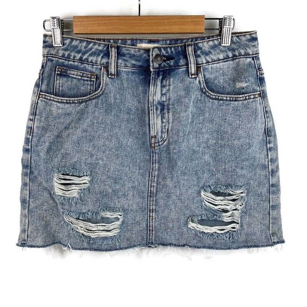 【U LAN】stone washing pocket miniskirt Union Denim Carpenter Skirt in Stonewash Blue | Vans